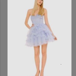 Clear blue skies evening dress